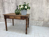 102cm Solid Walnut Wood Turned Leg Table Desk with 1 Drawer