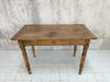 105cm Solid Walnut Wood Table Desk with Turned Legs