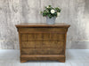 124cm Wide Walnut Wood Veneer Louis Philippe Chest of Drawers