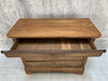 124cm Wide Walnut Wood Veneer Louis Philippe Chest of Drawers