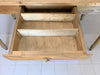 129.5cm Farmhouse Turned Leg, One Drawer Kitchen Table Desk