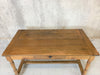 133cm Rustic Oak Farmhouse Kitchen Table, Desk