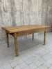 156cm Pine, Turned Leg, French Kitchen Table Desk