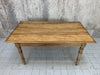 156cm Pine, Turned Leg, French Kitchen Table Desk