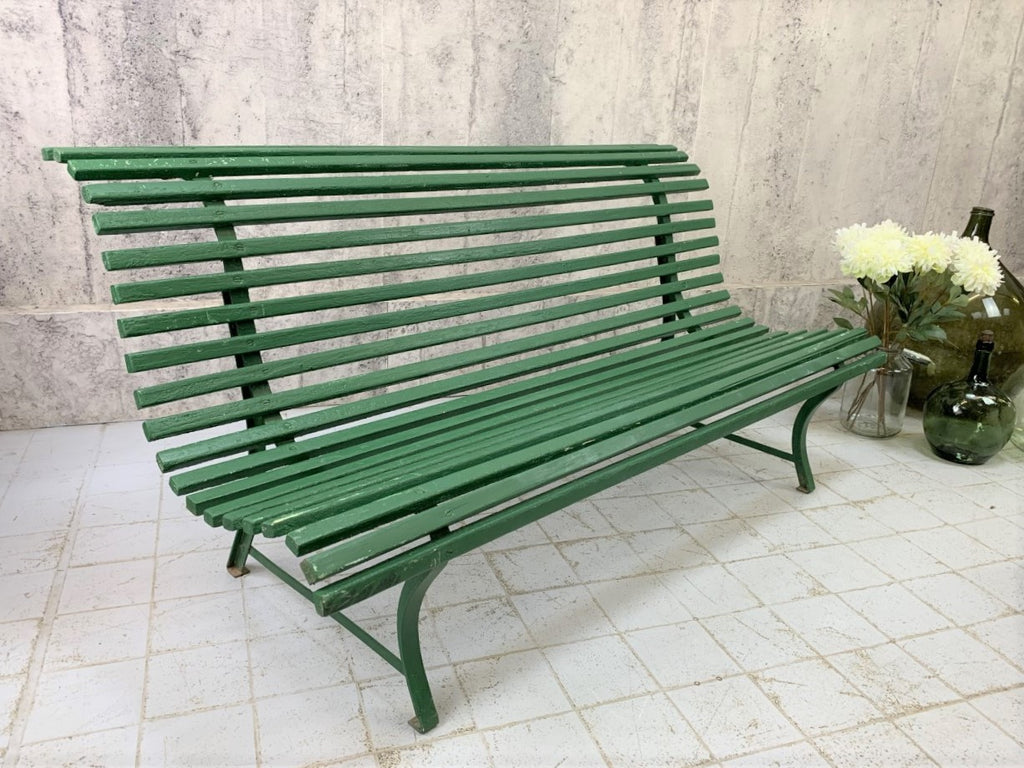 Green 'Paris' Park Garden Bench