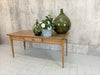 165cm Walnut Wood Kitchen Dining Table or Desk with 1 Drawer and Tapered Legs