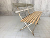 160cm Folding French Garden Bench in Wood and Metal