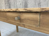 191cm Rustic Pine French Taper Leg Kitchen Dining Table