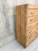1930's Solid Pine Tallboy Chest of Six Drawers