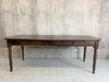 199cm Walnut Wood Dining Table with Turned Legs