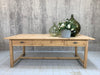 209cm x 102cm Solid Pine Kitchen Island Table