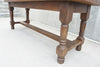 200.5cm Oak Turned Legs French Farmhouse Dining Console Table