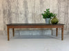 260m Pine, Black Top, Tapered Leg Farmhouse Refectory Dining Table