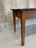 260m Pine, Black Top, Tapered Leg Farmhouse Refectory Dining Table