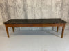 260m Pine, Black Top, Tapered Leg Farmhouse Refectory Dining Table