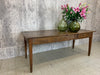 187cm 19th Century Farmhouse Table Oak and Cherry Wood with 1 Drawer and Tapered Legs