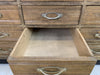 Double Sided Oak Apothecary Counter with 32 Drawers