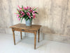 99.5cm Walnut Wood Bistro Table with Turned Legs