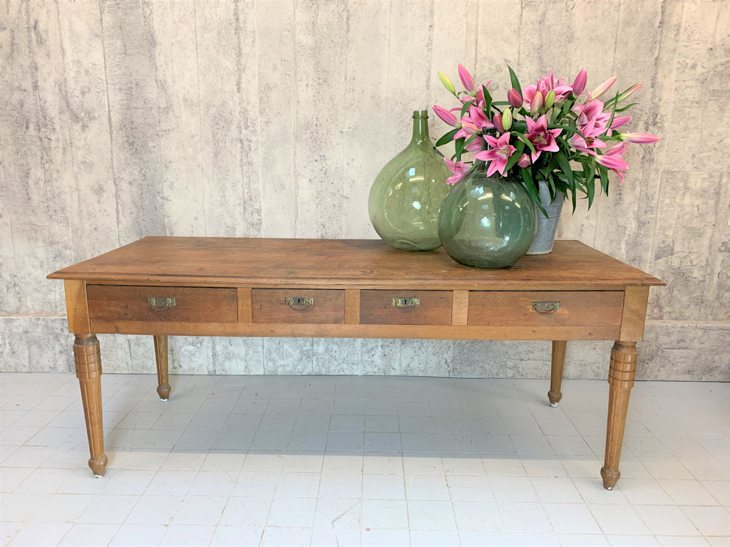 200cm Art Deco Style Console Table with Four Drawers