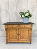 Bamboo Cabinet with Painted Black Top