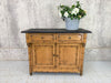 Bamboo Cabinet with Painted Black Top