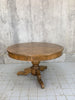 Circular Pedestal Solid Wood Entry Table