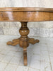 Circular Pedestal Solid Wood Entry Table