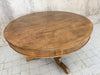 Circular Pedestal Solid Wood Entry Table