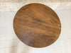 Solid Walnut Wood Circular Gueridon Side Table