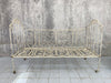 Cream Coloured French Wrought Iron Cot Day Bed