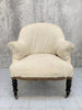19th Century French Deconstructed Crapaud Tub Armchair To Reupholster