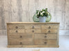 19th Century Double Sided Architects Plan Chest Drawers Storage Shop Counter Sideboard