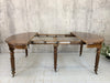Extending Solid Walnut Wood Oval 128.5cm to 212.5cm Extending Dining Table