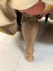 Mid Century Gold Corduroy Cotton Velvet Crapaud Tub / Nursing Chair to Reupholster