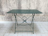 Green Metal Rectangular Folding Bistro Garden Table