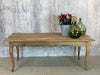185cm Long Louis XV Style Solid Oak Dining Table Desk