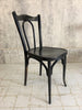 Pair of Black French Dining Bistro Chairs