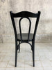 Pair of Black French Dining Bistro Chairs