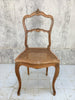 Pair Louis XVI Style Bedroom Chairs with Cane Seat Pads