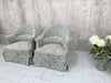 Pair French Crapaud Tub Bedroom Armchairs to Reupholster