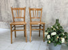 A Pair of Classic Luterma Mid Century Wooden Bistro Chairs