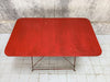 Red Metal Folding Bistro Garden Table