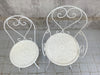 Set of 4 Metal Garden Chairs 2 Carvers and 2 Chairs
