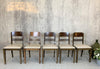 Set of 5 Wooden Art Deco Dining Chairs to reupholster