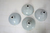 Set of Four Light Grey Industrial Metal Lamp Shades