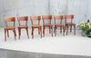 Set of Six French Fischel Bentwood Bistro Chairs