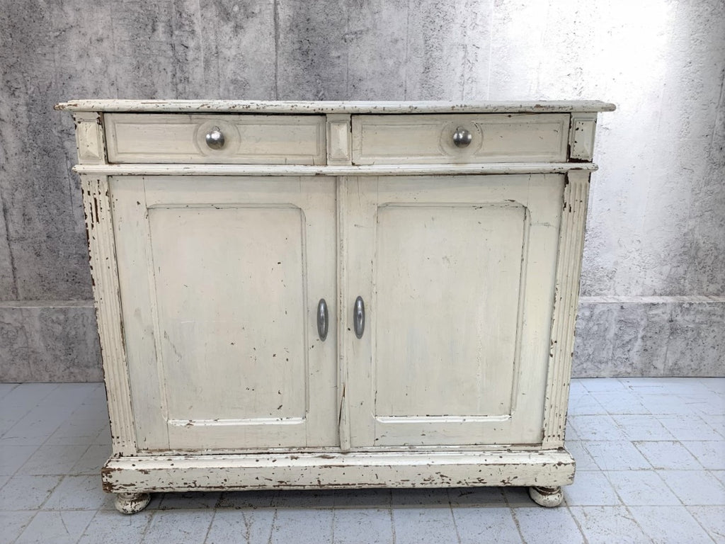 Shabby Chic Chippy Paint Side Board / Cupboard