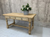 150cm French Stripped Oak Dining Table Console Table Desk