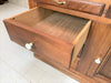 1800's Tailor's Walnut Shop Counter Sideboard Drawers Cupboard
