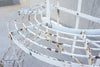 Florist's White Semicircular Tiered Display Frame / Planter